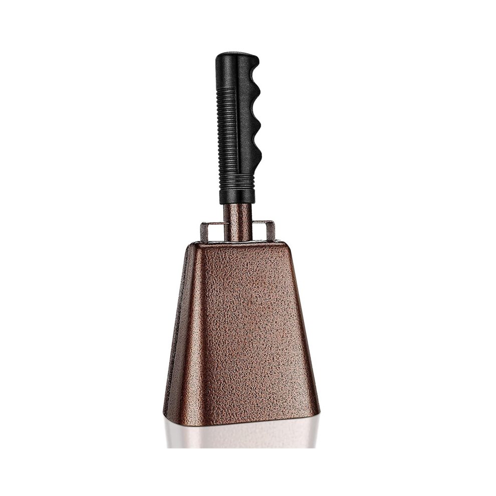 10 In Steel Cowbell/Noise Makers with Handles, Cheering Bell Sporting