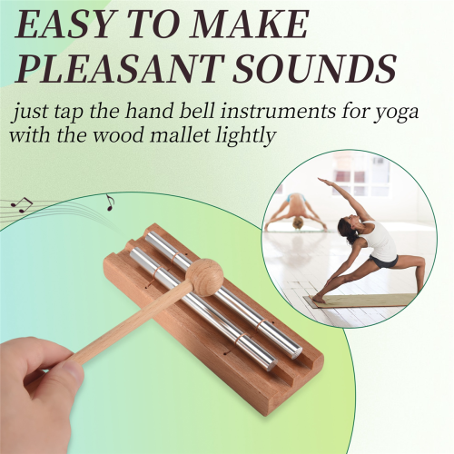 2 Pieces Chime Hand 1 Tone + Percussion Instrument Bell 1