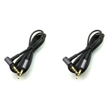 2X for WH-1000 XM2 XM3 XM4 H900N H800 Headphone 3.5mm Audio Cable, 1.5M/4.9Ft Long (Black Without Microphone)
