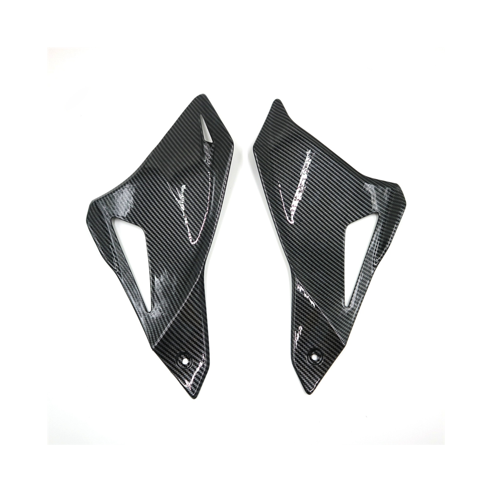 Peinture en fibre de carbone pour carénage latéral de radiateur de moto