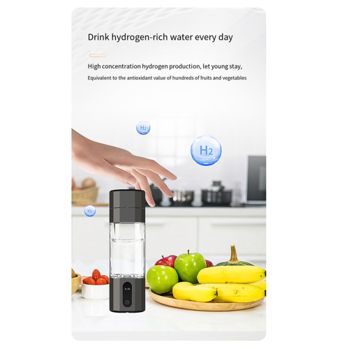PEM Electrolysis Hydrogen Generator 8000PPB Water Bottle black 2