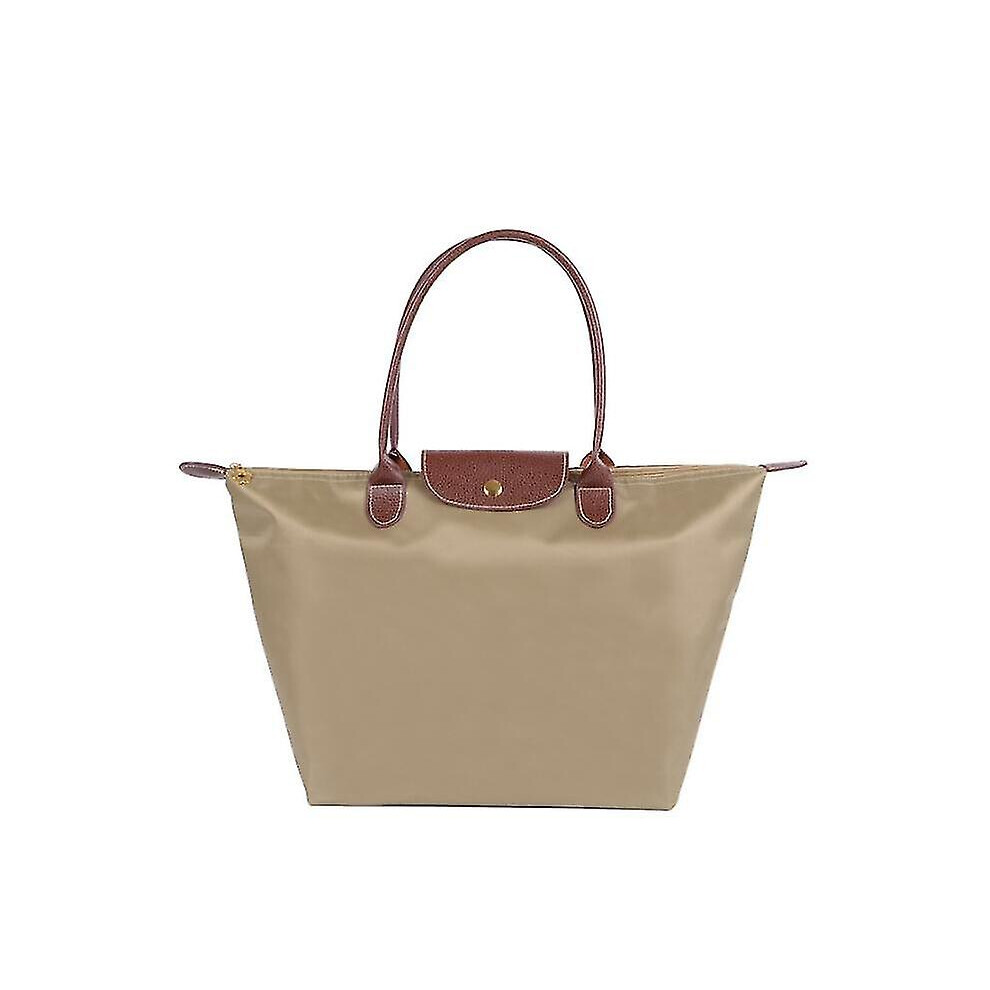 (Khaki, Medium) Women's Shoulder Bags Le Pliage Tote Bag Large Nylon Ladies Handbag