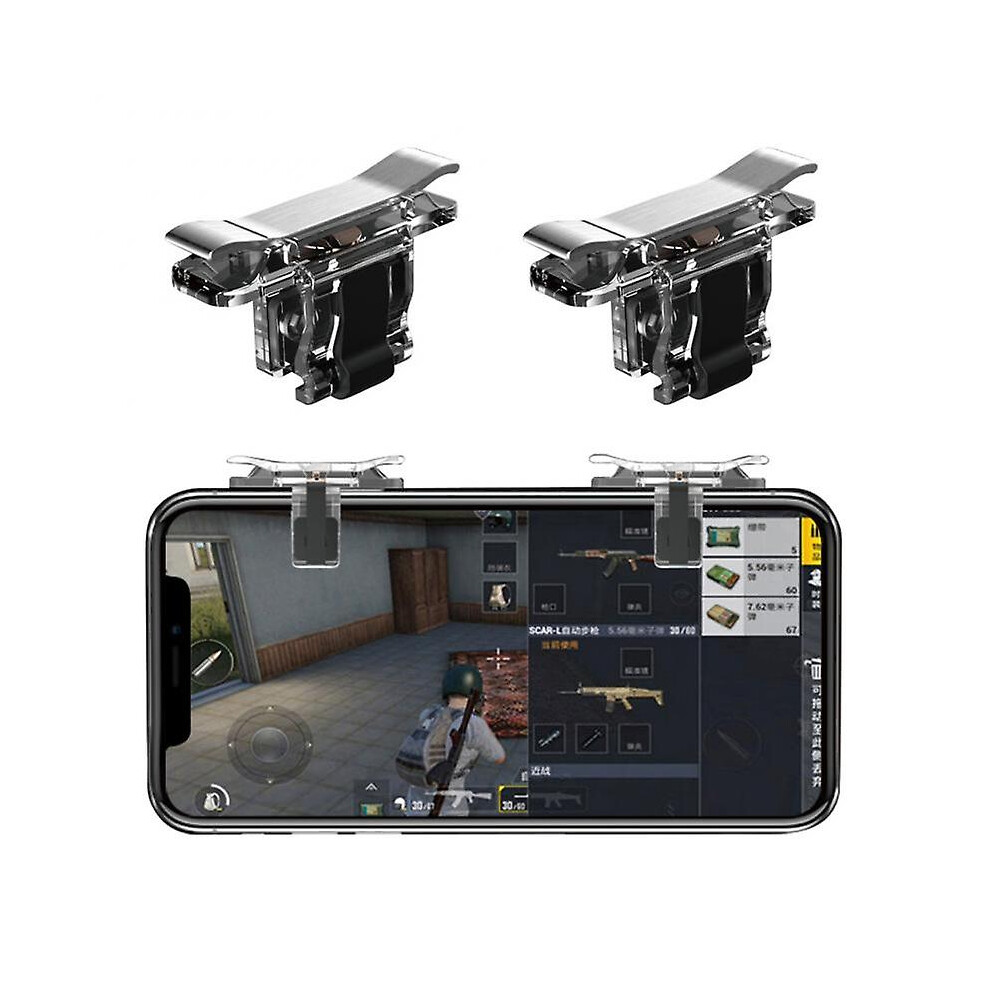 2Pcs Mobile Phone Gaming Trigger Gamepad Pubg Button Handle For L1r1 Shooter Controller 8994440263786
