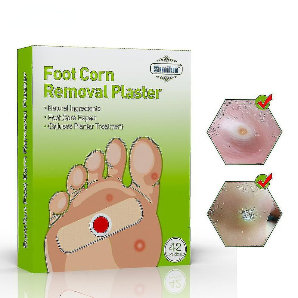 42pcs Corn Removers For Feet Toes,corn Removers With Salicylic Acid, Corn Remover Heel Callus Remover Corn Pads