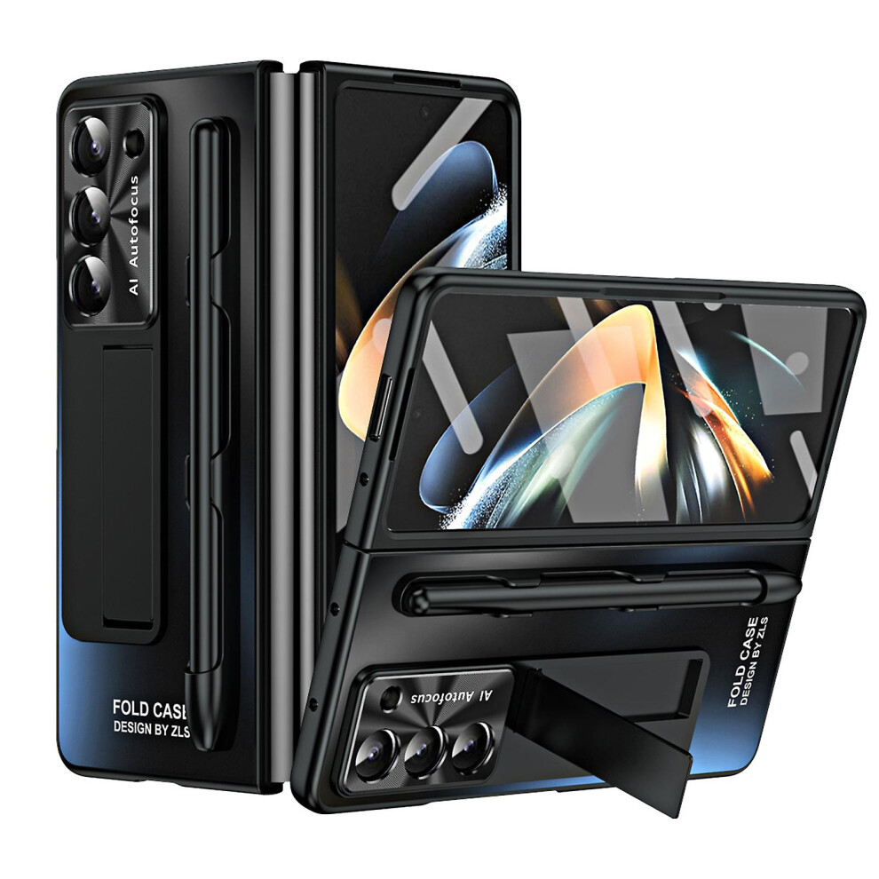 (Black) Galaxy Z Fold 5 Case With S Pen And S Pen Slot, Built-In Screen Protector And Kickstand For Samsung Galaxy Z Fold 5 Case Black 8994440268521