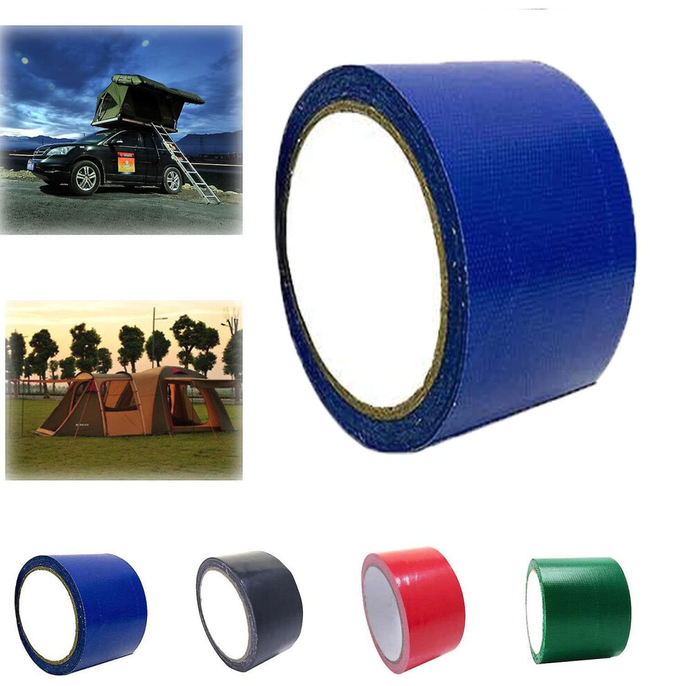 (Blue) 1Pcs High Adhesive Tarpaulin Tape,Tent Repair Tape, Universal Tarpaulin Awning Repair Tapes For Tarpaulin, Awning, Tent-5M 8994440269122