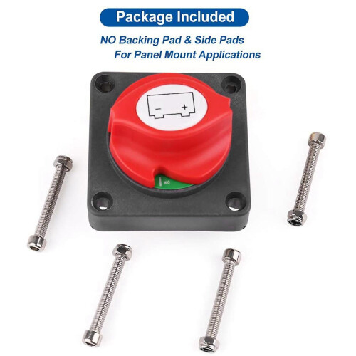 2x Battery Disconnect Switch Master Cut Shut Off Switch 12v 24v 48v 1