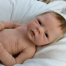 18in Reborn Baby Dolls Full Body Silicone Boy Newborn Vinyl Toy Gift Christmas Gift For Kids