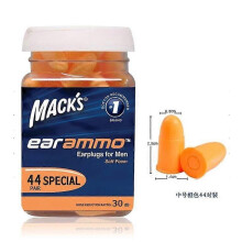 (Orange) 50pairs Mack's Ultra Soft Foam Earplugs Noise Reduction Comfortable Earplug Sleep Ear Plugs