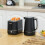 Homcom (Black) HOMCOM 1.7L 3000W Fast Boil Electric Kettle 8
