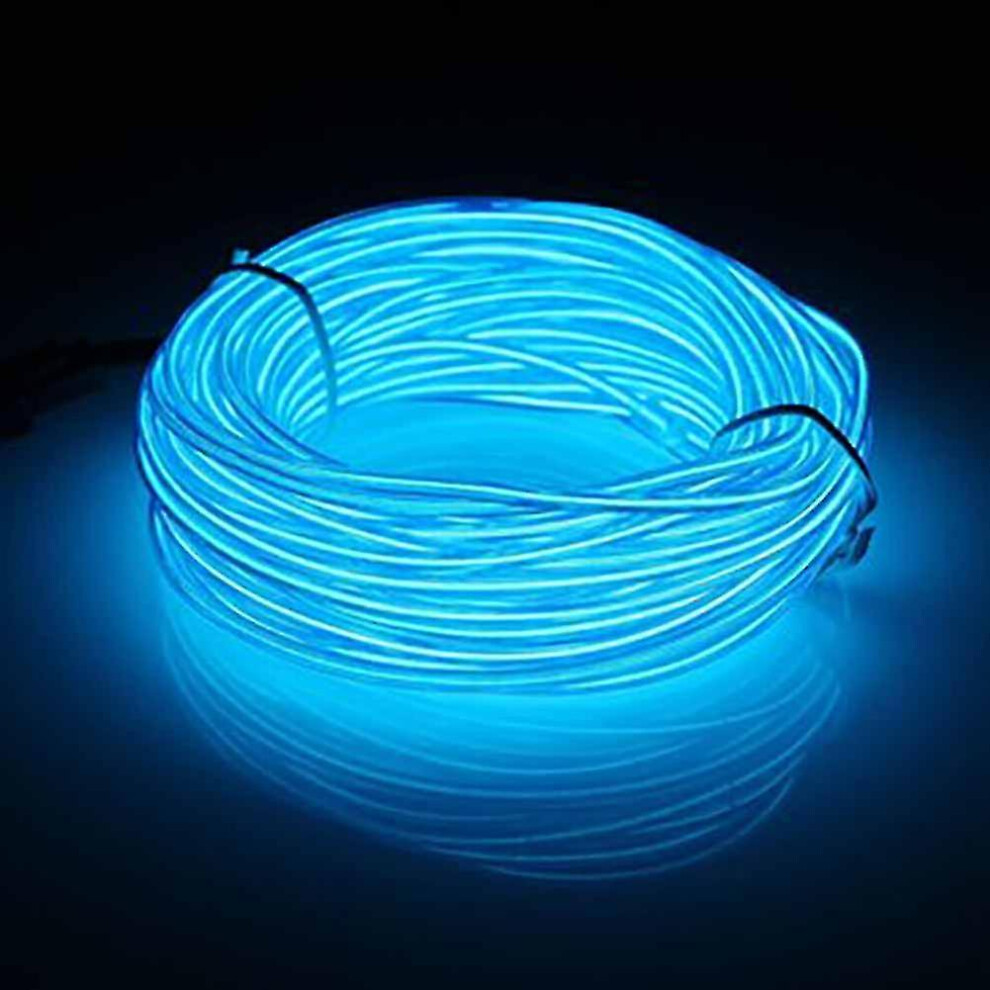 () 10M El Led Flexible Soft Tube Wire Neon Glow Car Rope Strip Xmas Blue/Light 8792504098158