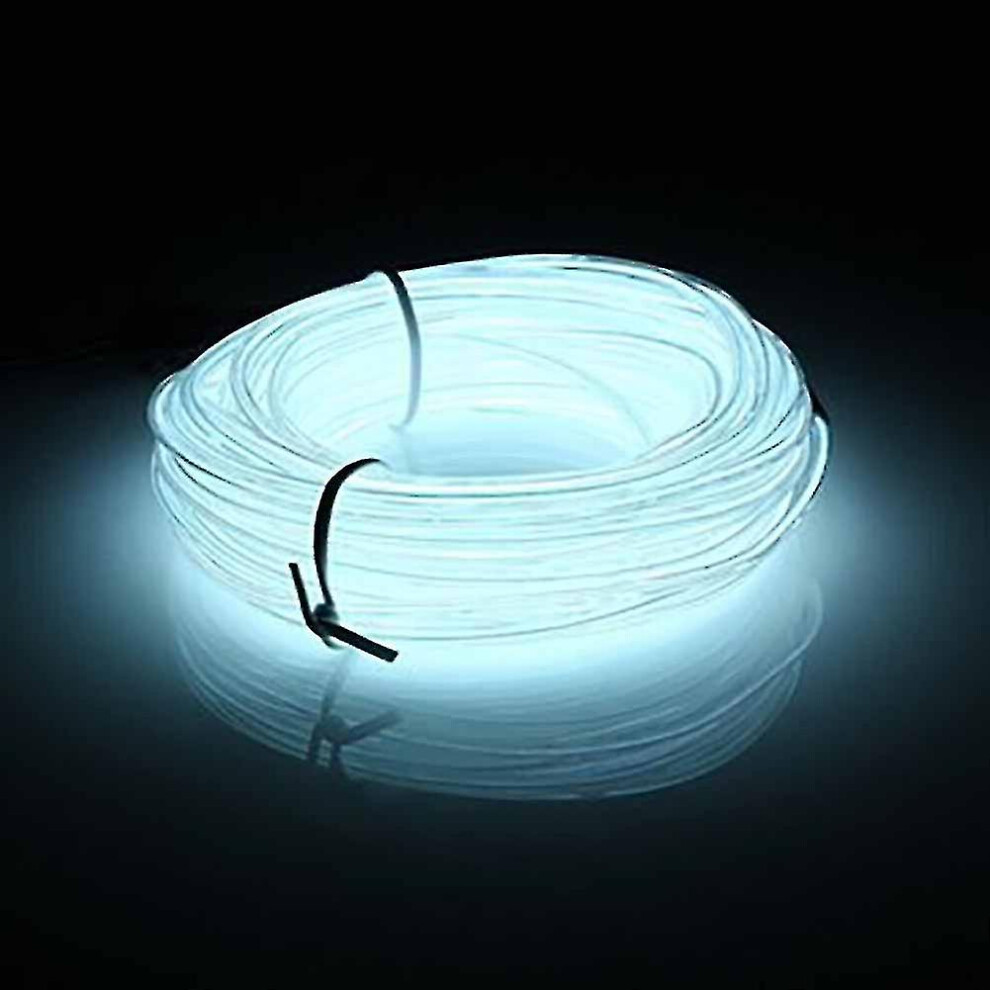 () 10M El Led Flexible Soft Tube Wire Neon Glow Car Rope Strip Xmas White/Light 8792504098189