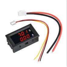 (10A-RED-RED) DC0-100V 10A LED Digital Voltmeter Ammeter Car Motocycle Voltage Current Meter Volt Detector Tester Monitor Panel