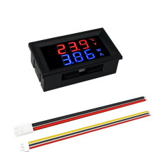 (New-RED-BLUE) DC0-100V 10A LED Digital Voltmeter Ammeter Car Motocycle Voltage Current Meter Volt Detector Tester Monitor Panel