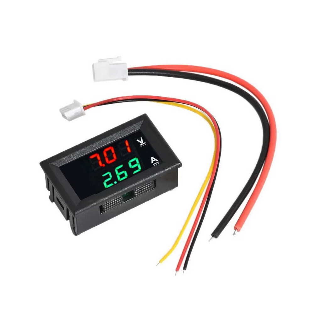 (10A-Green) Dc0-100V 10A Led Digital Voltmeter Ammeter Car Motocycle Voltage Current Meter Volt Detector Tester Monitor Panel Red/Green 6906882162109