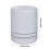 Living And Home 12.3L White Round Rubbish Bin 6