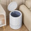 Living And Home 12.3L White Round Rubbish Bin 2
