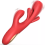 (Red) Tapping Rabbit G-spot Vibrator Clit Flapping Dildo 8