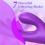 (Purple) Tapping Rabbit G-spot Vibrator Clit Flapping Dildo 6