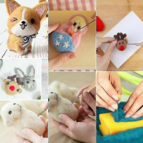 Felting Needles Kit Multipurpose Wool Felt Sewing Needles Portable Diy 1