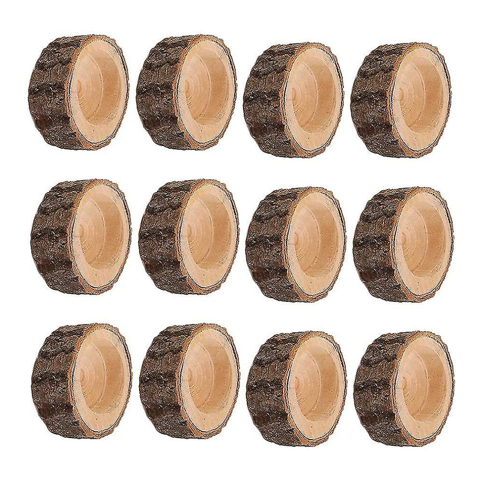 12pcs Wooden Candle Holder,votive Tealight Holder For Wedding Party For Table,halloween Christmas P