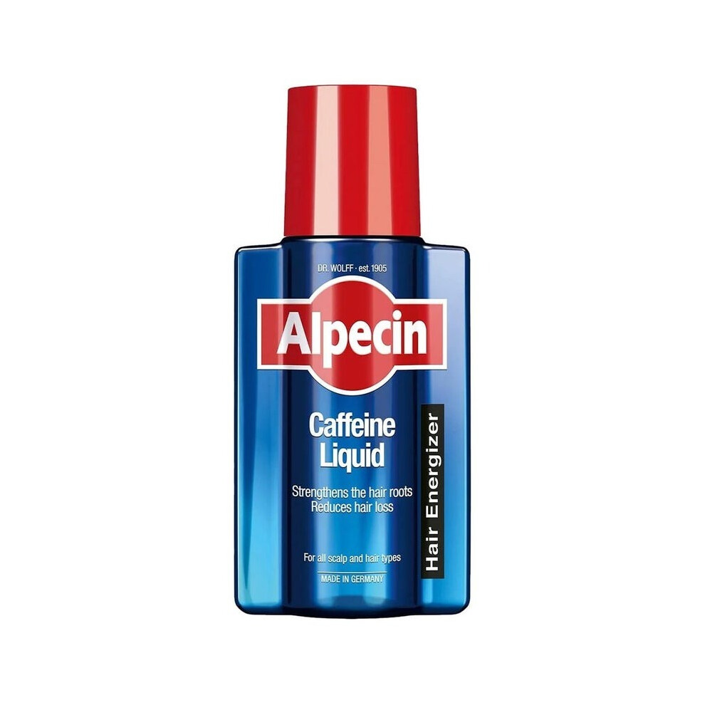 Dr.Wolff Alpecin Caffeine Liquid 200mL | Strengthens Hair Roots | Reduces Hair Loss | Hair Energizer | For All Scalp & Hair Types