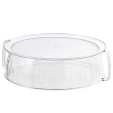(1pc) Tall Microwave Plate Cover Splatter Guard Lid With Handle For Heating Pasta Warming Leftovers