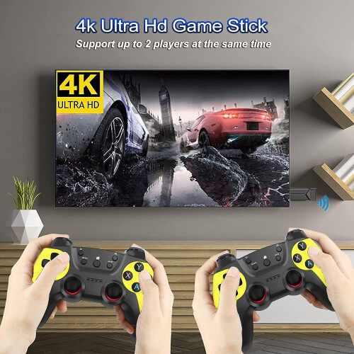 Wireless Retro Game Console Tv 4k Game Stick 20000  Games  9 Emulators 1