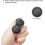 16pcs Black Cabinet Door Handle, Round Drawer Knobs, Single Hole Cupboard Handle 5