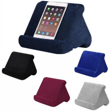 (Blue) Soft Pillow Lap Stand For Ipad Holder Tablet Multi-angle Phone Cushion Laptop