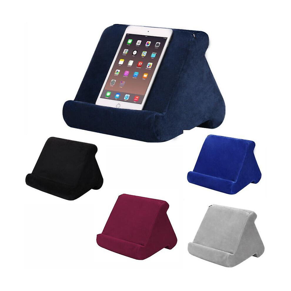 (Blue) Soft Pillow Lap Stand For Ipad Holder Tablet Multi-Angle Phone Cushion Laptop Blue