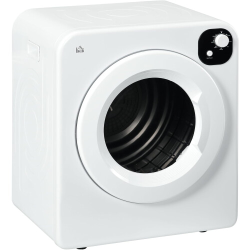 HOMCOM 6kg Vented Tumble Dryer, Freestanding, Wall Mounted, Stackable, Portable Dryer with 7 Programmers