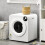 HOMCOM 6kg Vented Tumble Dryer, Freestanding, Wall Mounted, Stackable, Portable Dryer with 7 Programmers 2