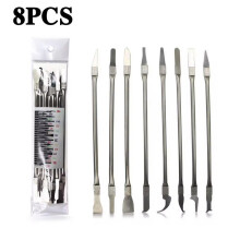 8pcs CPU IC Glue Remover Phone Repair Tool C Chip Repair Thin Blades Piratical Repair Hand Tool For Mobile Phone Computer