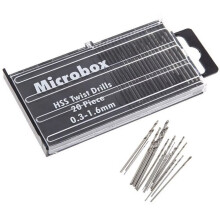 20Pcs Drill Bits For Precision Crafts Jewellery Watch Repair Model Making Hobby Work Electronics 0.3mm-1.6mm Mini HSS Spiral Dri