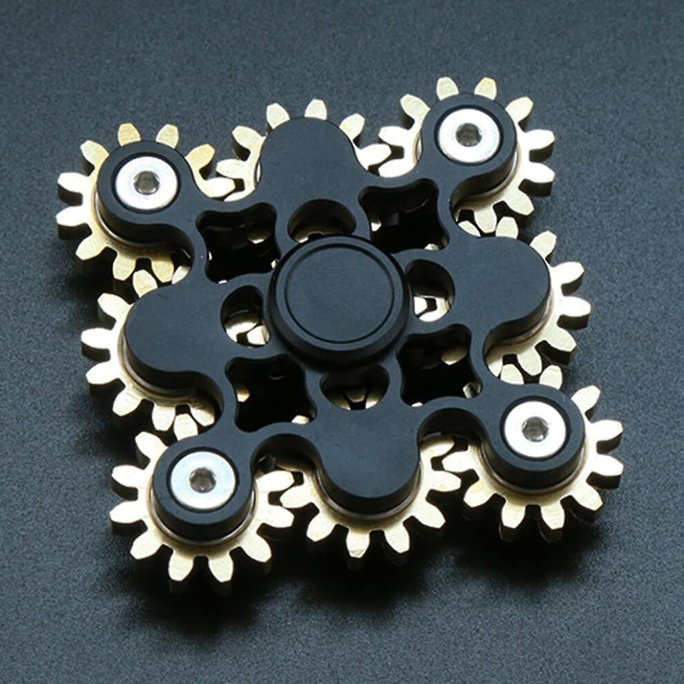 Fidget Spinner Gears Linkage Fidget Gyro Toy Metal Diy Hand Spinner Spins Long Time Edc Focus Meditation Break Bad Habits Adhd
