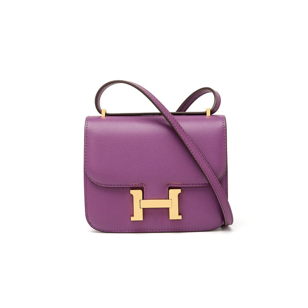 2024 H-buckle Kangkang bag European and American fashion 24cm palm print high-end small square bag single shoulder crossbody versatile women's bag