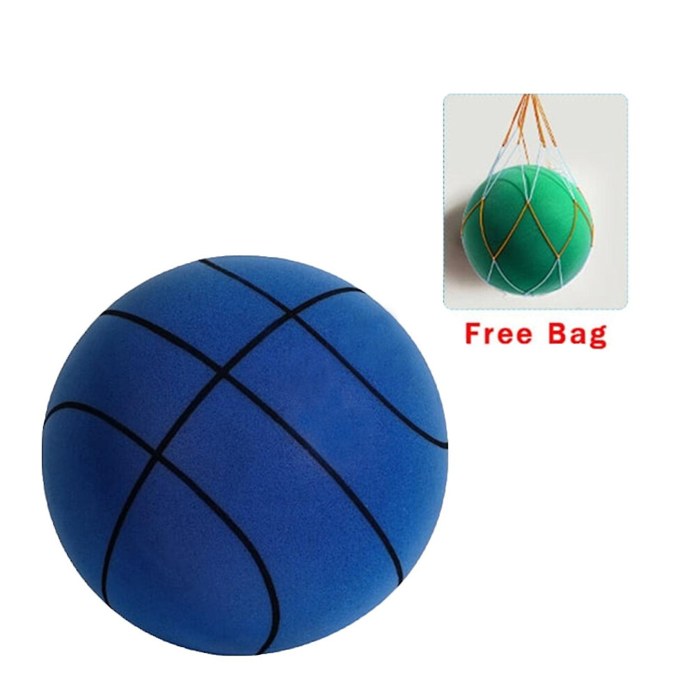 (Blue, 24cm) The Handleshh Silent Basketball - Premium Material, Silent Foam Ball, Unique Design, Training And Playing Helper