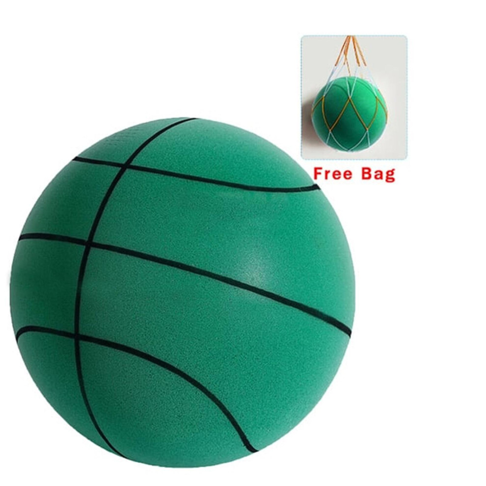 (Green, 18cm) The Handleshh Silent Basketball - Premium Material, Silent Foam Ball, Unique Design, Training And Playing Helper
