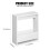Side Table End Table with Magazine Rack for Living Room and Office 2