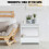 Side Table End Table with Magazine Rack for Living Room and Office 3