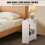 Side Table End Table with Magazine Rack for Living Room and Office 10