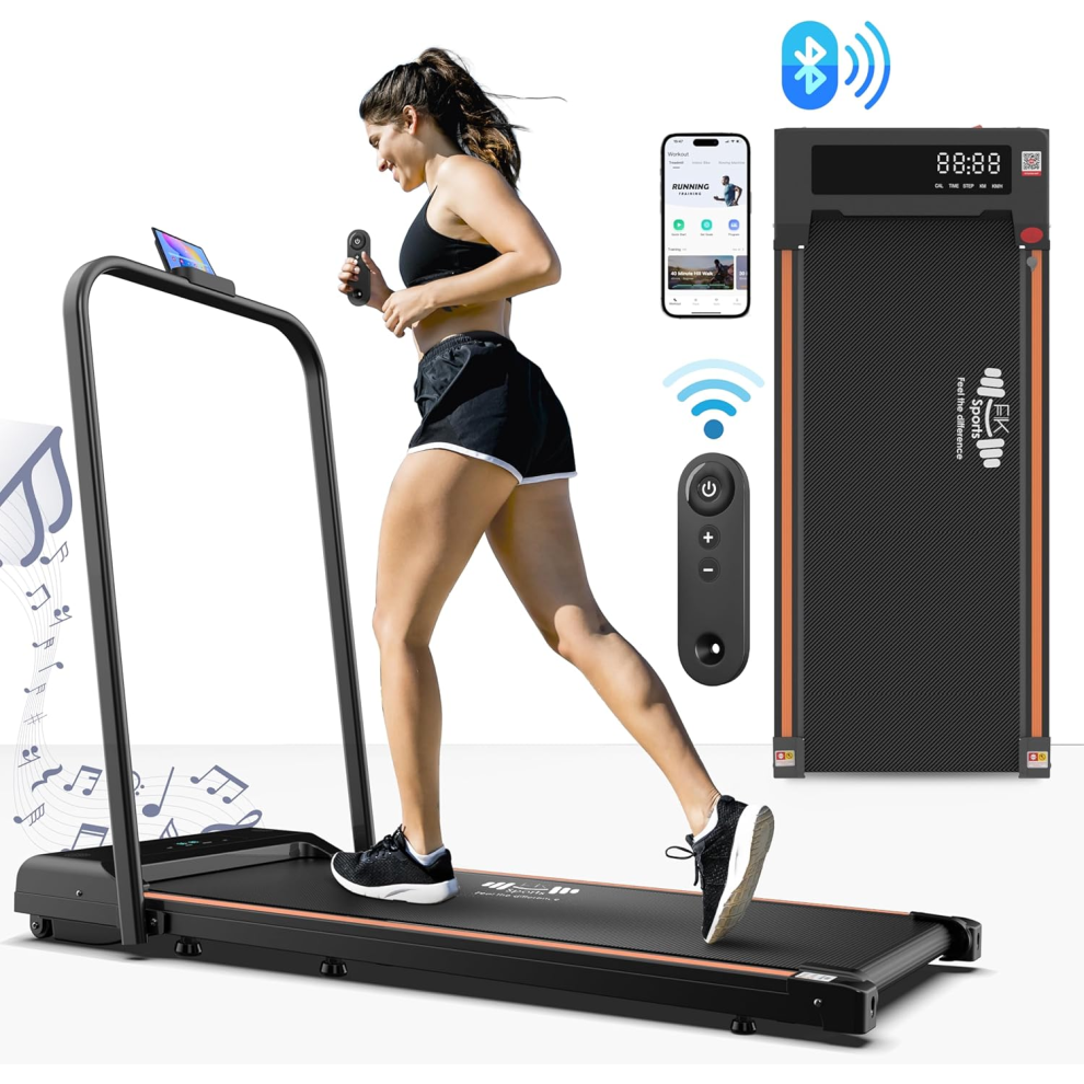 (With Handle ) Walking Pad Under Desk Treadmill for Home Foldable