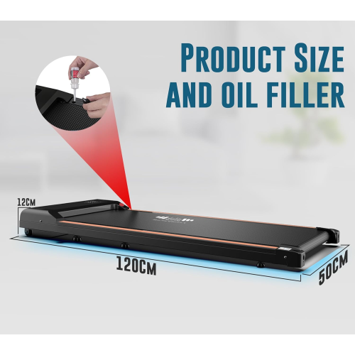 (Without Handle) Walking Pad Under Desk Treadmill for Home Foldable 2