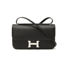 2024 H-buckle Kangkang bag European and American fashion 26cm palm print high-end small square bag single shoulder crossbody versatile women's bag