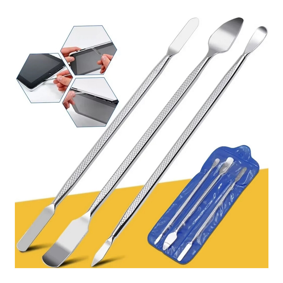 Photos - Tool Kit 3PCS Repair Opening Pry Hand Blade Smart Phone Tablet PC Metal Spudger Disassemble Tools Set Silver,Not,Specified