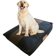 Ellie-Bo Large Dog Bed for 36-inch Dog Cage/Crate - Striped Black/Brown