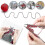 26 Pieces Aluminum Interchangeable Circular Knitting Needle Set,13 Size Interchangeable Crochet Need 3