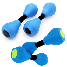 (blue black) Water Dumbbells Aquatic Exercise Dumbbells Pool Fitness Equipment Foam Dumbbell Fitness Equipment