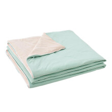 (Green Pink, 1.5m) Double Side Summer Cooling Blanket Heat-absorbing Air-conditioner Quilt For Home